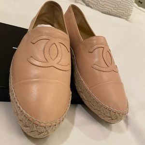 Chanel lambskin espadrilles